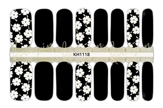 Midnight Blossoms - Nail Wraps