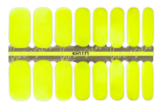 Neon Yellow - Nail Wraps