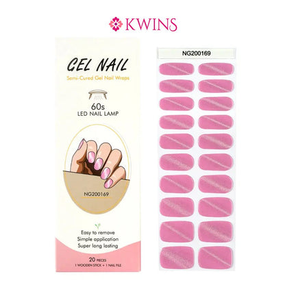 Blush Pink Cat Eye 3D UV Gel Nails