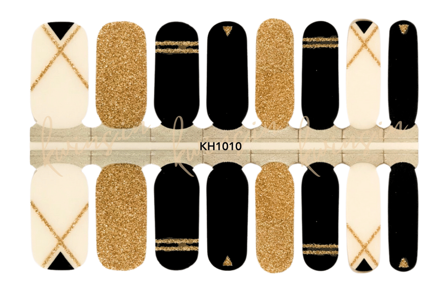 Golden Nail Wraps